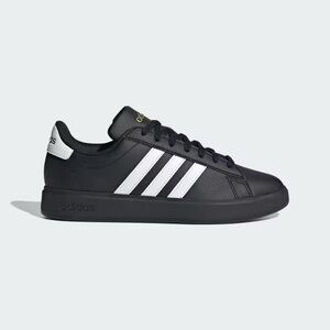 Adidas Black and White Cloudfoam Grand Court Sneakers